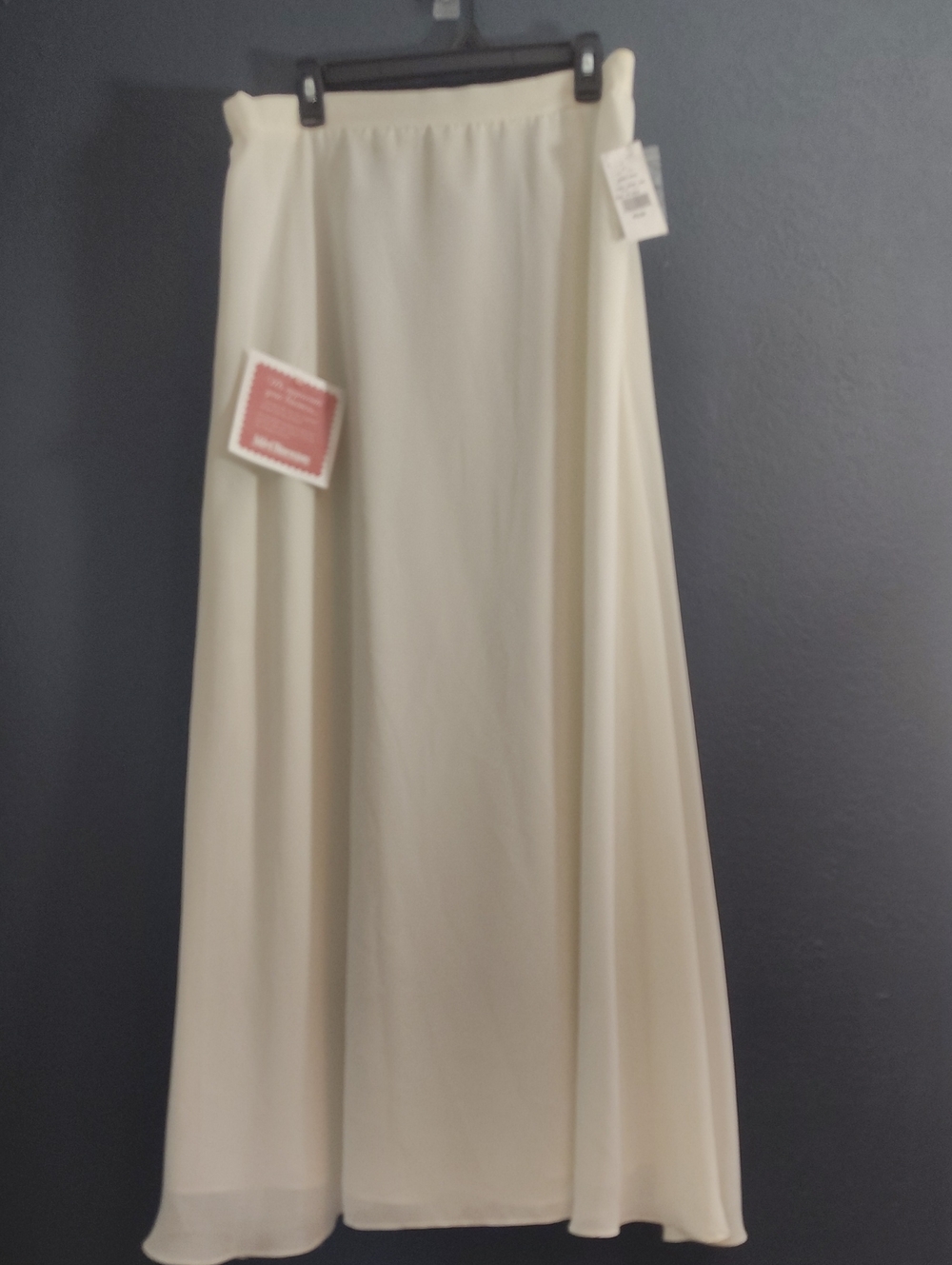 VTG Jon Lawrence Ivory Maxi Skirt NWT Plus Sizing Small Fits Large XL